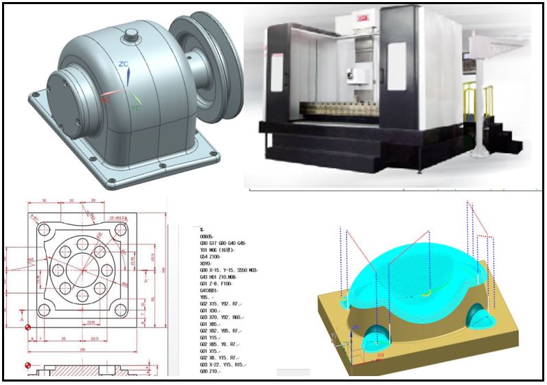 (산대특) 융합부품 금형 3D 모델링과 CNC(MCT)가공과 CAM 프로그램
